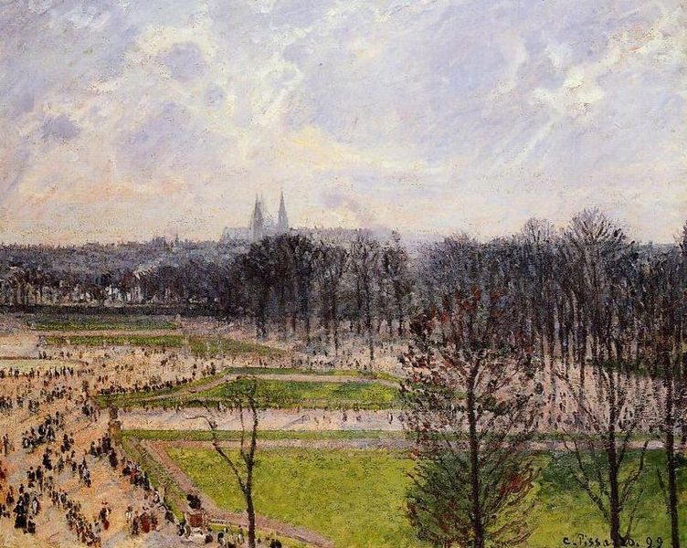 Tuileries Gardens Winter Afternoon